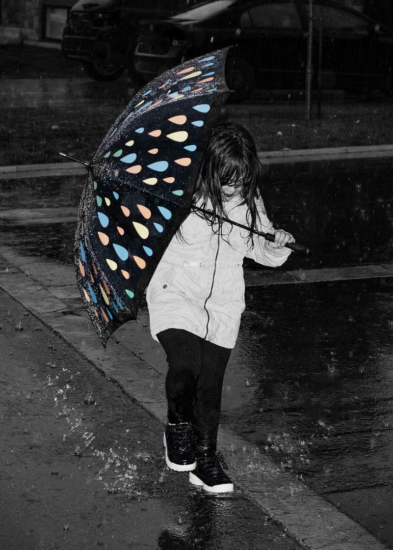 La magie du parapluie