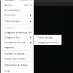 Enregistrement en PSD (Format Photoshop)