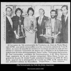 25e Anniversaire du Club de photo mauricien.