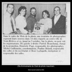 25e Anniversaire du Club de photo mauricien.