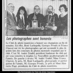 25e Anniversaire du Club de photo mauricien.