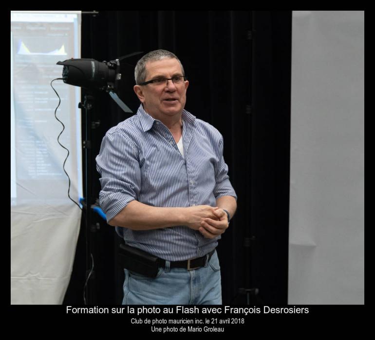 Formation sur la photo au Flash avec François Desrosiers