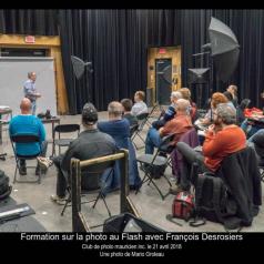 Formation sur la photo au Flash avec François Desrosiers