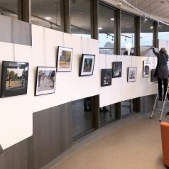 Accrochage exeposition «Distanciation» mars 2022