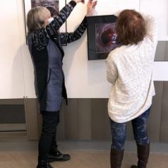 Accrochage exeposition «Distanciation» mars 2022