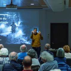 Première partie de l'atelier sur la narration avec Martin Tremblay